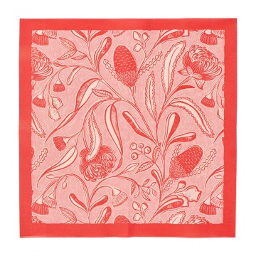 Paper Napkins |  Trailing Natives Red | 20pc